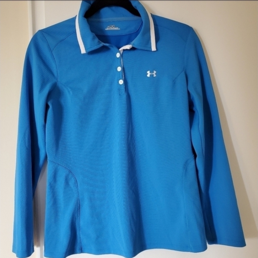 Under Armour Long Sleeve Polo Golf Shirt - Picture 7 of 7